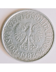 Awers monety 1 Złoty 1982 2