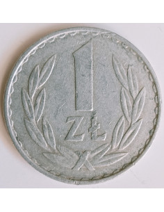 Awers monety 1 Złoty 1977 2