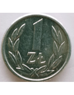 Awers monety 1 Złoty 1989 2