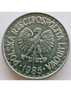 Awers monety 1 Złoty 1985
