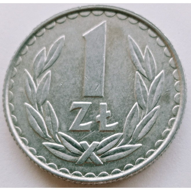 Rewers monety 1 Złoty 1985