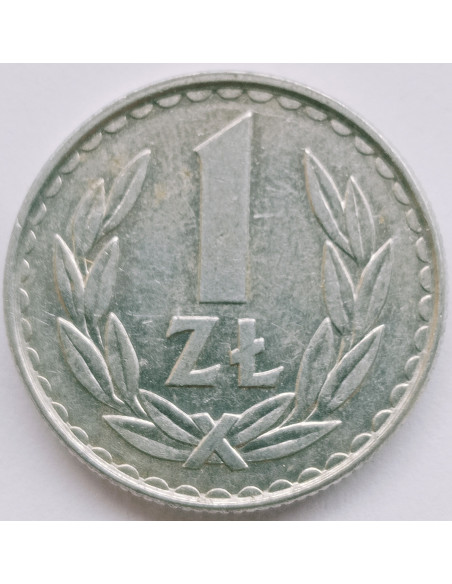 Awers monety 1 Złoty 1984