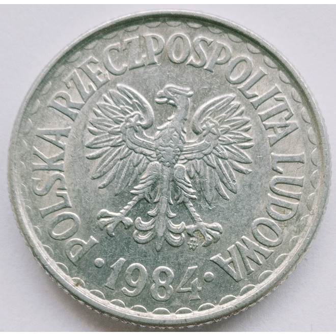 Rewers monety 1 Złoty 1984