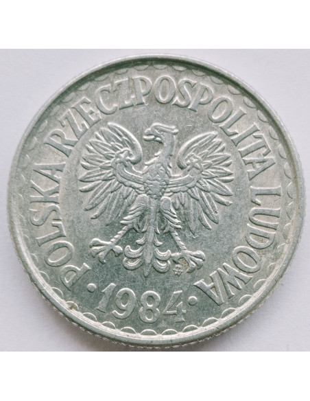 Rewers monety 1 Złoty 1984