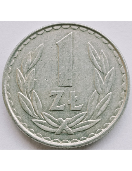 Awers monety 1 Złoty 1983