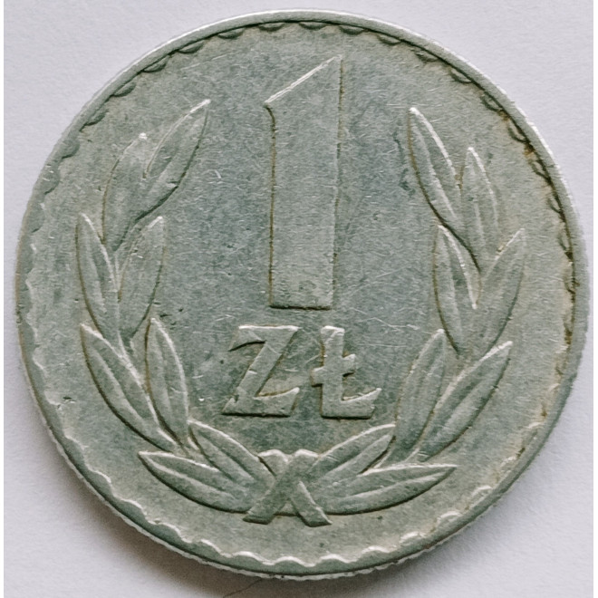 Rewers monety 1 Złoty 1975