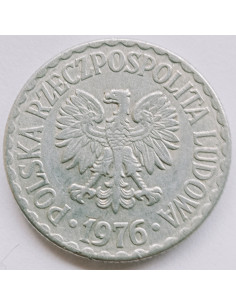 Awers monety 1 Złoty 1976
