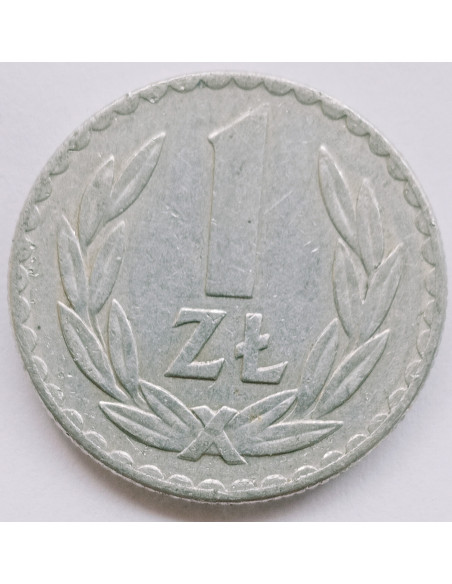 Rewers monety 1 Złoty 1976