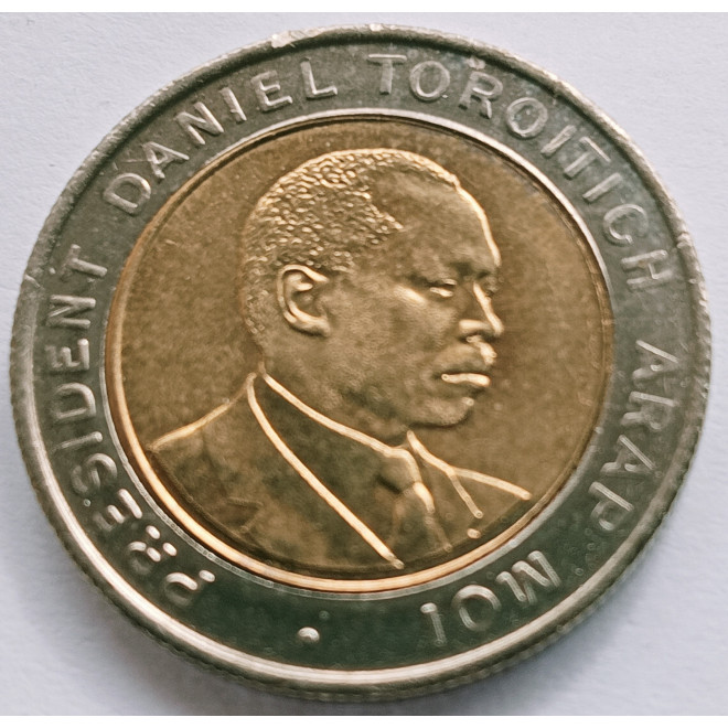 Rewers monety Kenia 5 Szylingów 1997