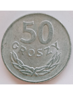 Awers monety 50 Groszy 1975