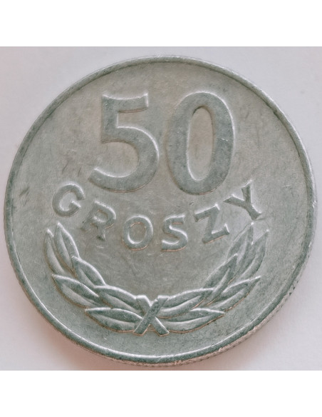 Awers monety 50 Groszy 1975