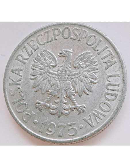 Rewers monety 50 Groszy 1975