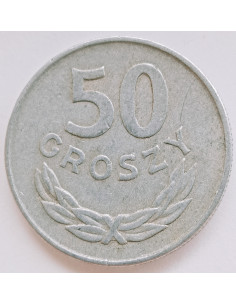 Awers monety 50 Groszy 1977