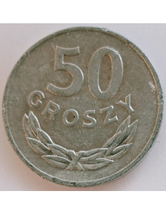 Awers monety 50 Groszy 1982 2