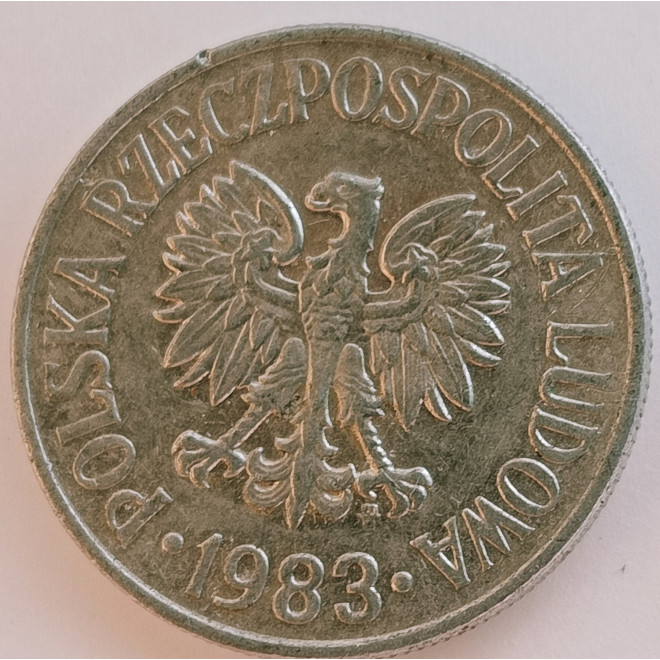 Rewers monety 50 Groszy 1983
