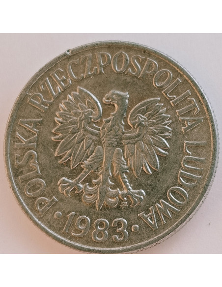 Rewers monety 50 Groszy 1983