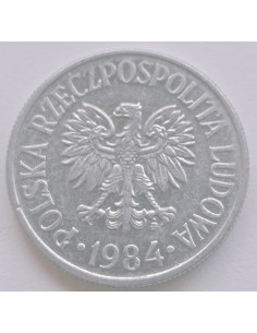 Awers monety 50 Groszy 1984