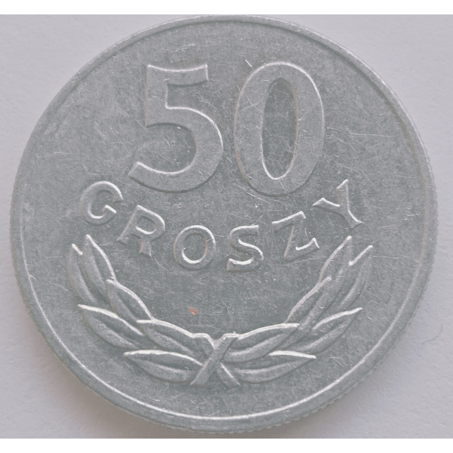 Rewers monety 50 Groszy 1984