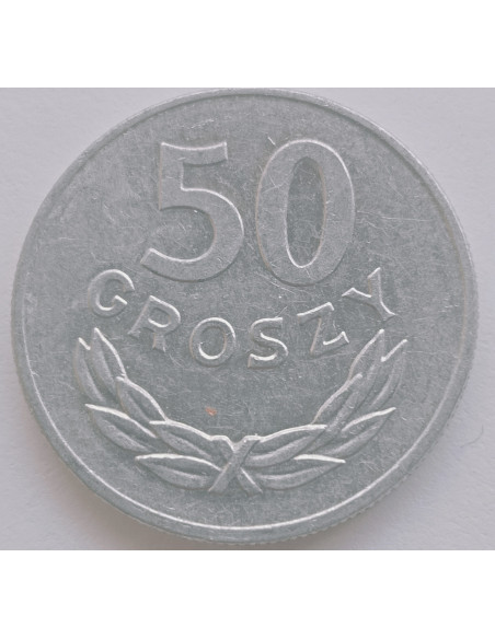 Rewers monety 50 Groszy 1984