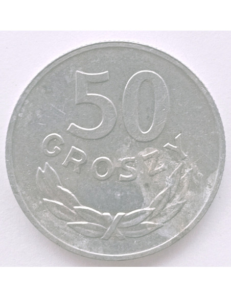 Rewers monety 50 Groszy 1985