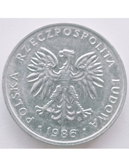 Awers monety 50 Groszy 1986