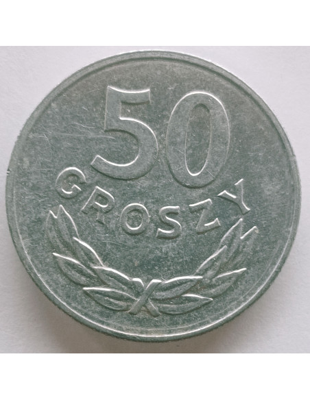 Rewers monety 50 Groszy 1986
