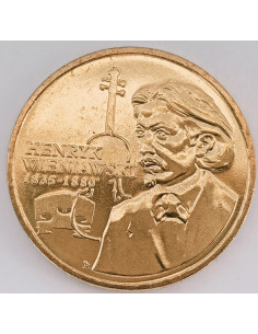 Awers monety 2 zł 2001 XII Międzynarodowy Konkurs im. Henryka Wieniawskiego