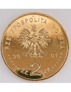 Awers monety 2 zł 2001 XII Międzynarodowy Konkurs im. Henryka Wieniawskiego 2