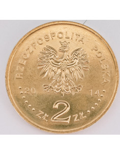 Awers monety 2 zł 2014 Kanonizacja Jana Pawła II – 27 IV 2014 2