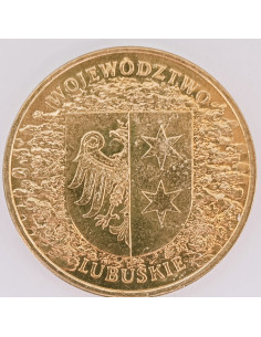 Awers monety 2 zł 2004 Herby Województw: lubuskie