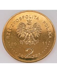 Awers monety 2 zł 2011 Czesław Miłosz 1911 2004 2