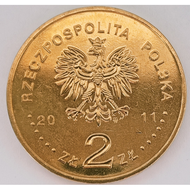 Rewers monety 2 zł 2011 Czesław Miłosz 1911 2004