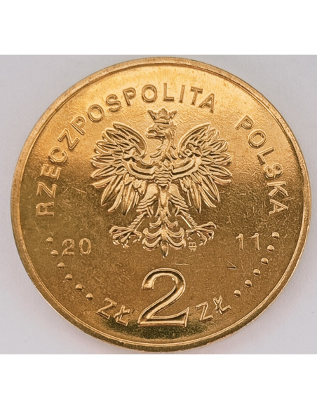 Rewers monety 2 zł 2011 Czesław Miłosz 1911 2004