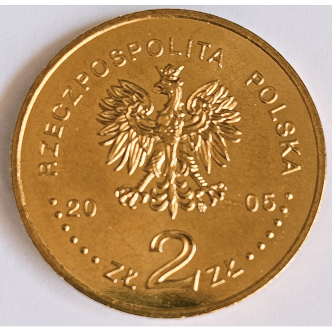Rewers monety 2 zł 2005 350lecie obrony Jasnej Góry