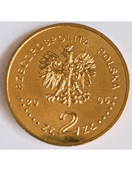 Rewers monety 2 zł 2005 350lecie obrony Jasnej Góry