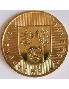 Awers monety 2 zł 2004 Herby Województw: łódzkie