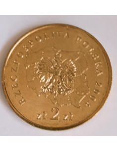 Awers monety 2 zł 2004 Herby Województw: łódzkie 2