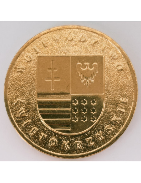 Awers monety 2 zł 2005 Herby Województw: świętokrzyskie