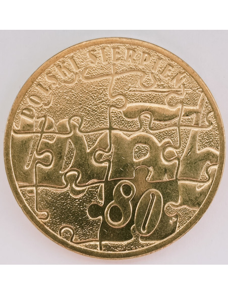 Awers monety 2 zł 2010 Polski sierpień 1980