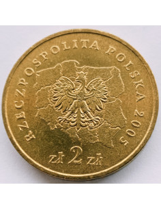 Awers monety 2 zł 2005 Herby Województw: zachodniopomorskie 2