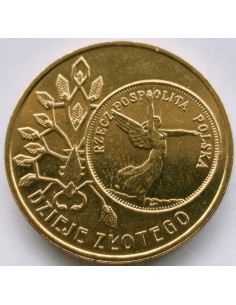 Awers monety 2 zł 2007 Dzieje Złotego: 5 zł z 1928 r. – Nike