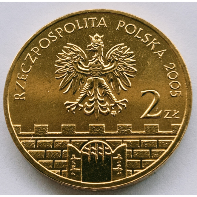 Rewers monety 2 zł 2005 Kołobrzeg – woj. zachodniopomorskie