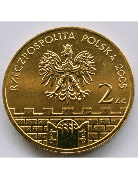 Rewers monety 2 zł 2005 Kołobrzeg – woj. zachodniopomorskie