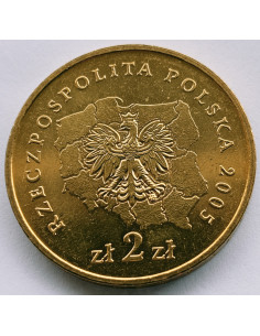 Awers monety 2 zł 2005 Herby Województw: wielkopolskie 2