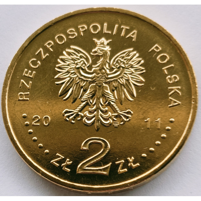 Rewers monety 2 zł 2011 Historia jazdy polskiej – ułan II Rzeczypospolitej