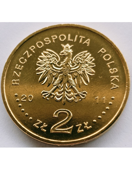 Rewers monety 2 zł 2011 Historia jazdy polskiej – ułan II Rzeczypospolitej