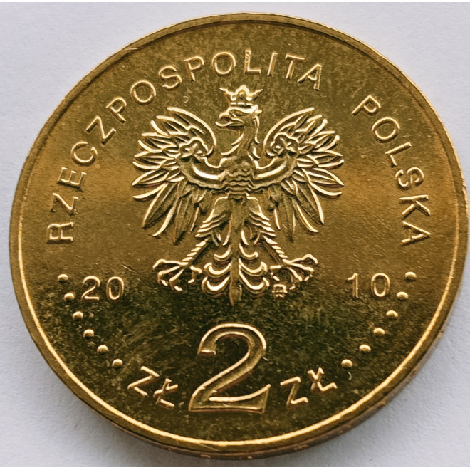 Rewers monety 2 zł 2010 Historia polskiej muzyki rozrywkowej – Krzysztof Komeda