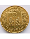 Awers monety 2 zł 2004 Herby Województw: podkarpackie