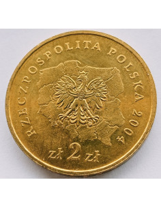 Awers monety 2 zł 2004 Herby Województw: podkarpackie 2