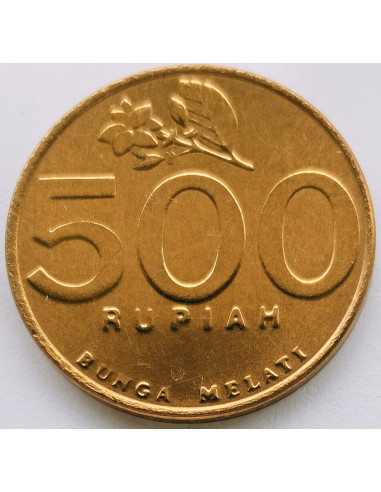 Awers monety Indonezja 500 Rupii 1997